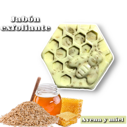 Jabón Orgánico Exfoliante de Avena y Miel 🍯