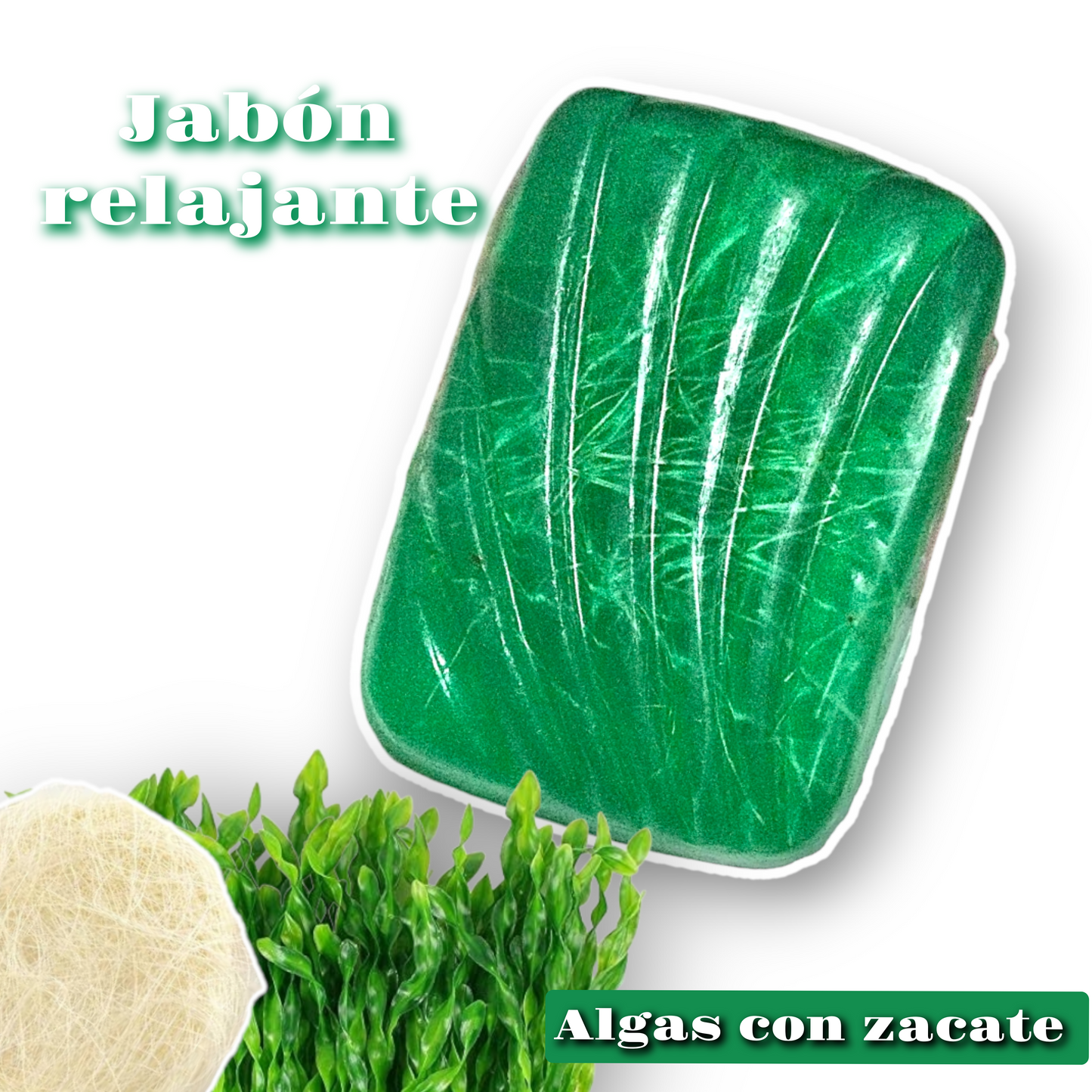 Jabón Orgánico relajante de algas con zacate