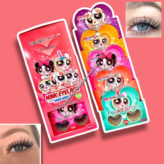 Pestañas Postizas PowerPuff  Variado Favor Beauty