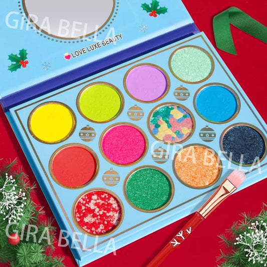 Paleta de sombras Power Girls Merry Chrismas Love Luxe