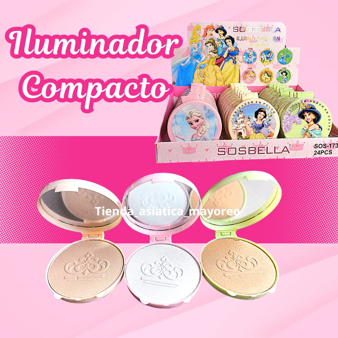 Iluminador en Polvo Compacto Disney Variado