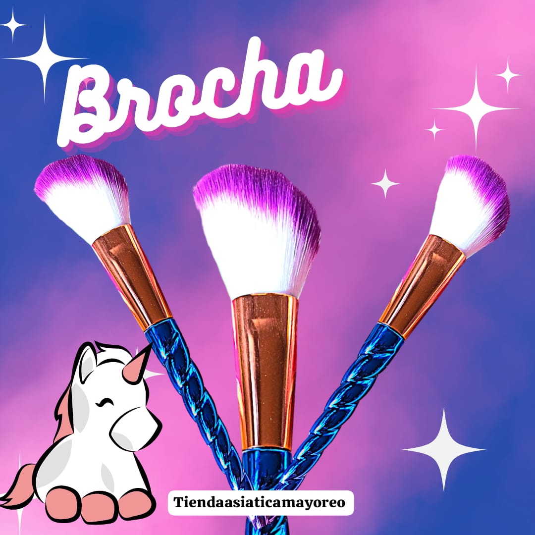 Brocha para Maquillaje Tornasol Unicornio