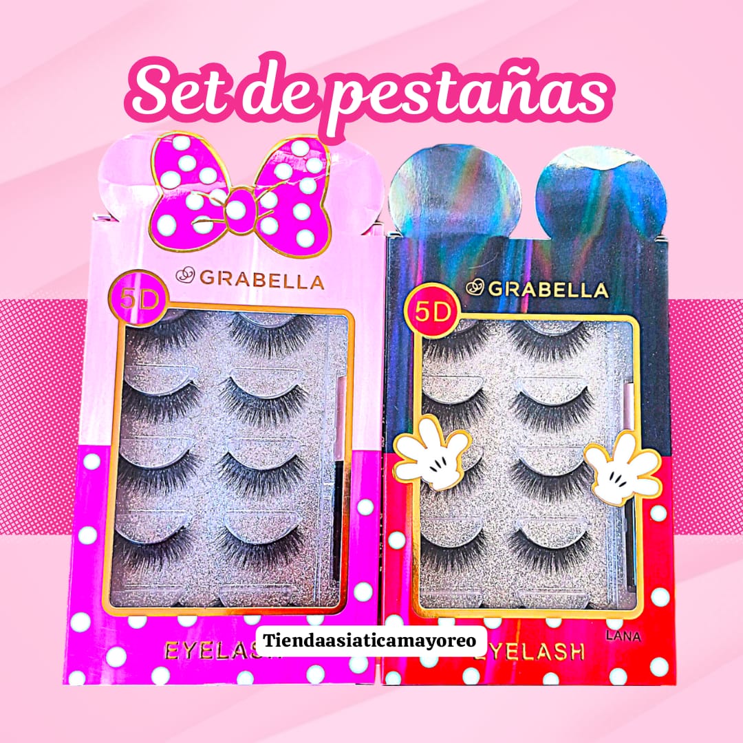 Set de Pestañas Efecto 5D Disney Girabella Variado