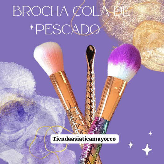 Brocha Cola de Pescado para Maquillaje