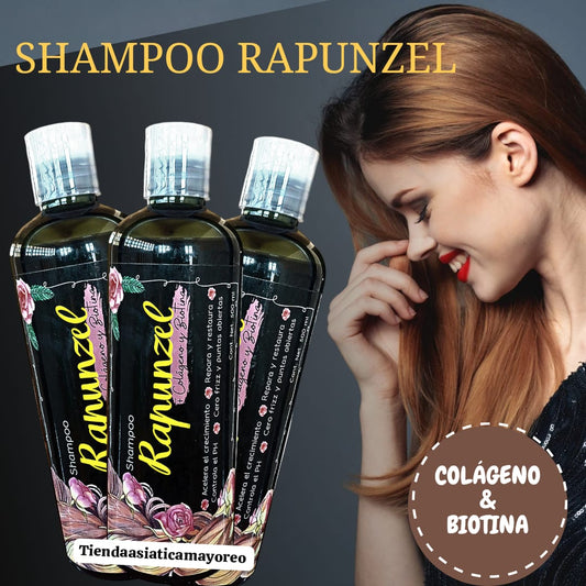 Shampoo Rapunzel con colageno y biotina 500ml
