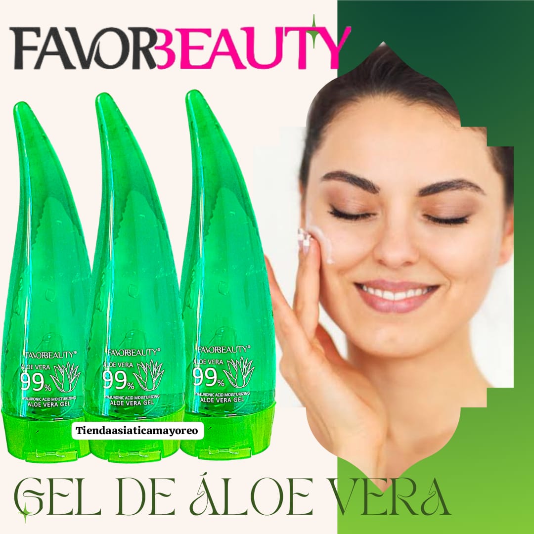 Gel Hidratante Aloe Vera 260 ml Favor Beauty