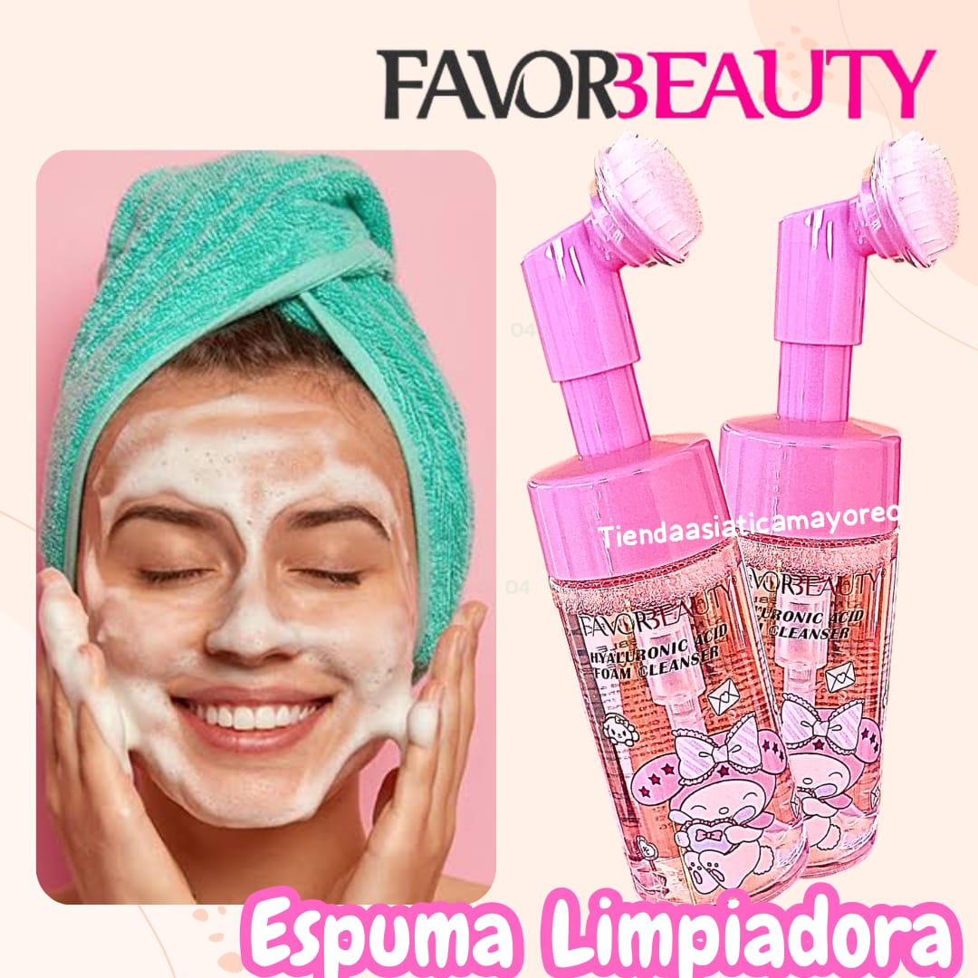 Espuma Facial Limpiadora Melody con Acido Hialuronico Favor Beauty