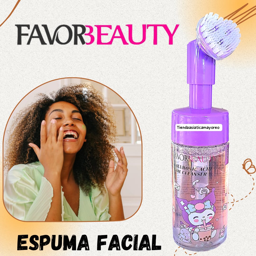 Espuma Limpiadora Facial Kurumi Acido Hialuronico