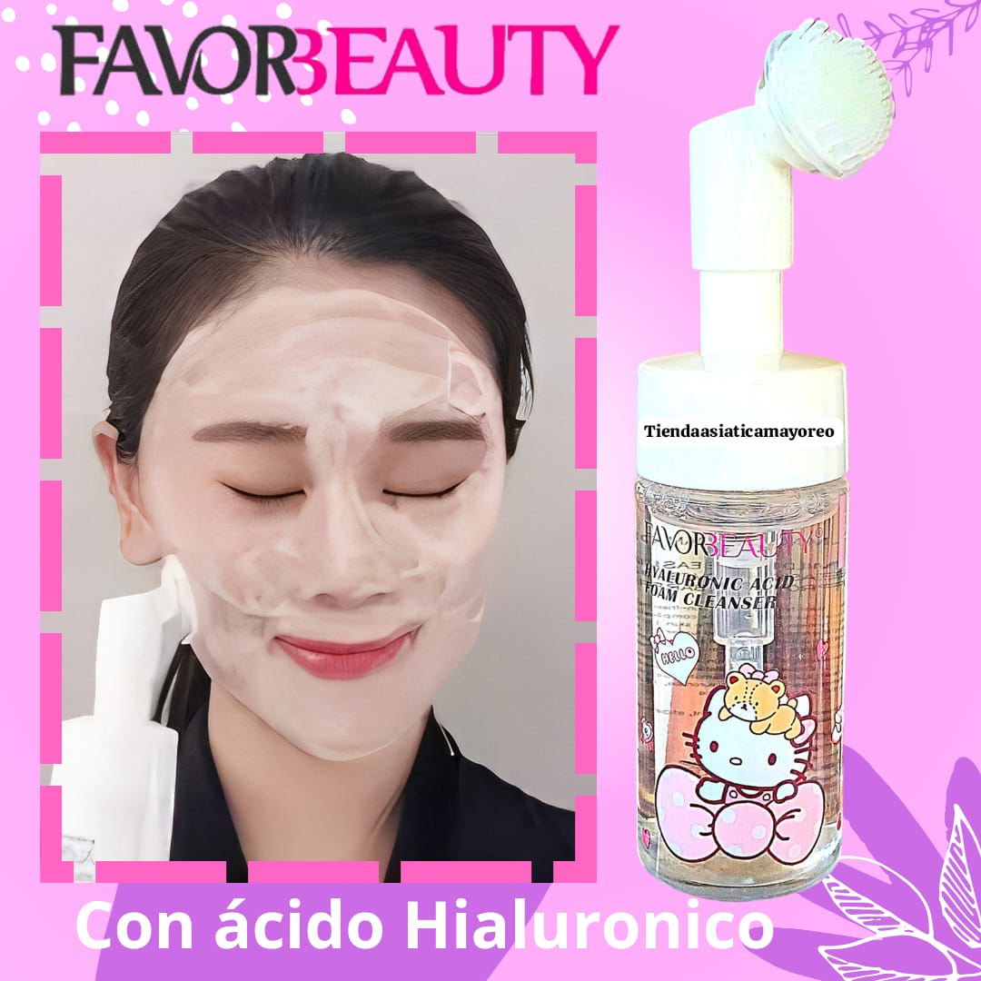 Espuma Facial Limpiadora con Acido Hialuronico Kitty