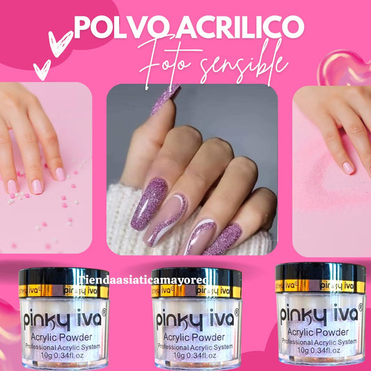 Polvo Acrilico Efecto Fotosensible Variado