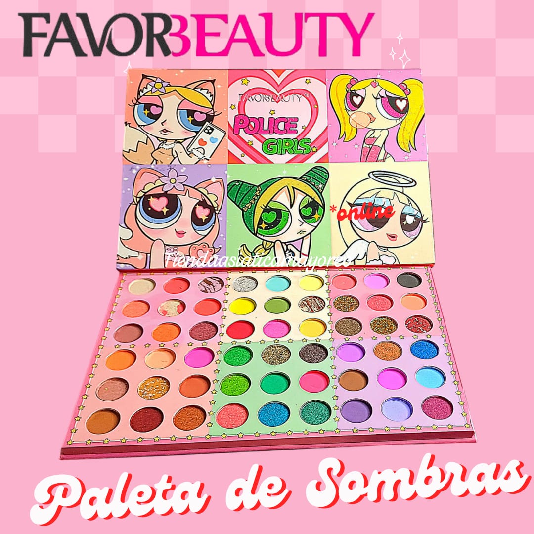 Paleta de sombras Police Girl Favor Beauty