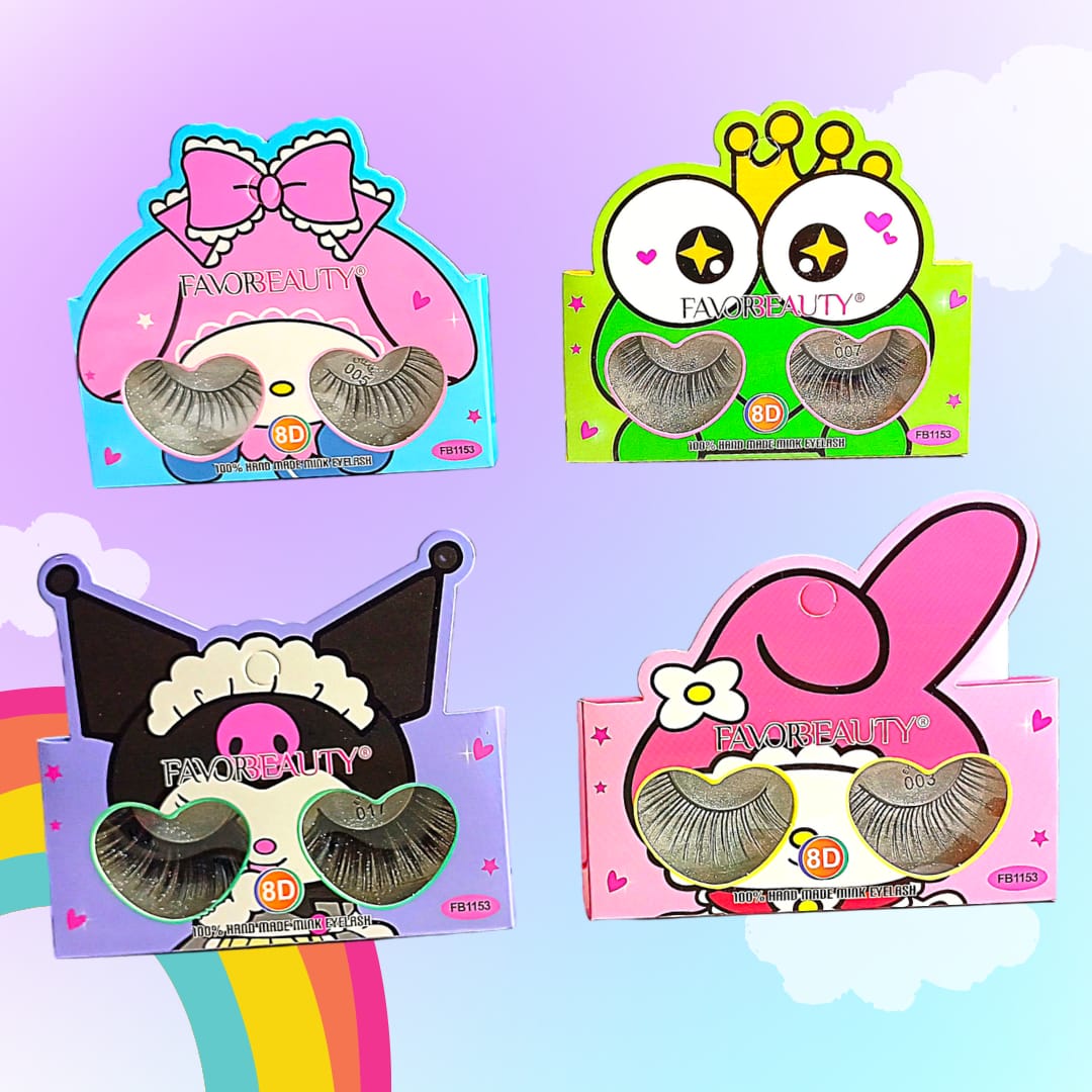 Pestañas 8d  Sanrio Favor Beauty Variado