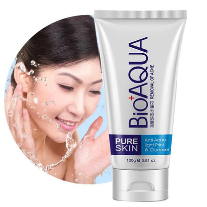 Jabon limpiador facial anti acne bioaqua 100g