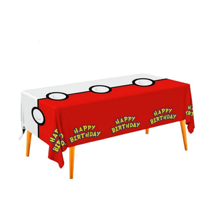 Mantel plastico para fiestas personajes variado ( 137cmX183cm )