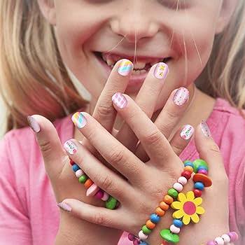 Uñas postizas infantiles princesas variado