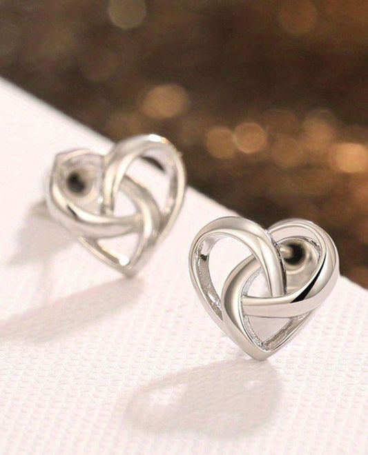 Aretes en forma de corazon