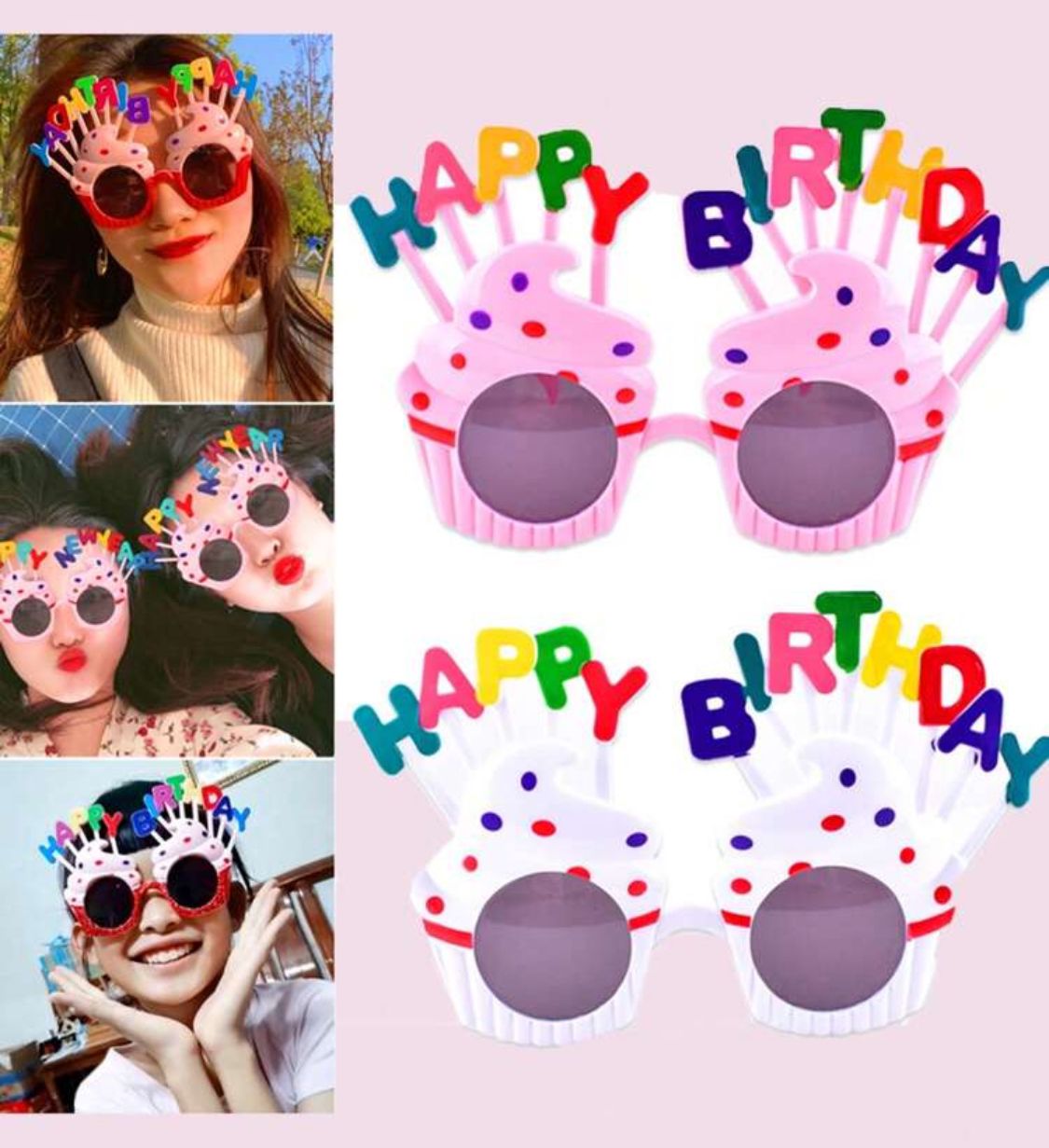 Lentes happy birthday variado