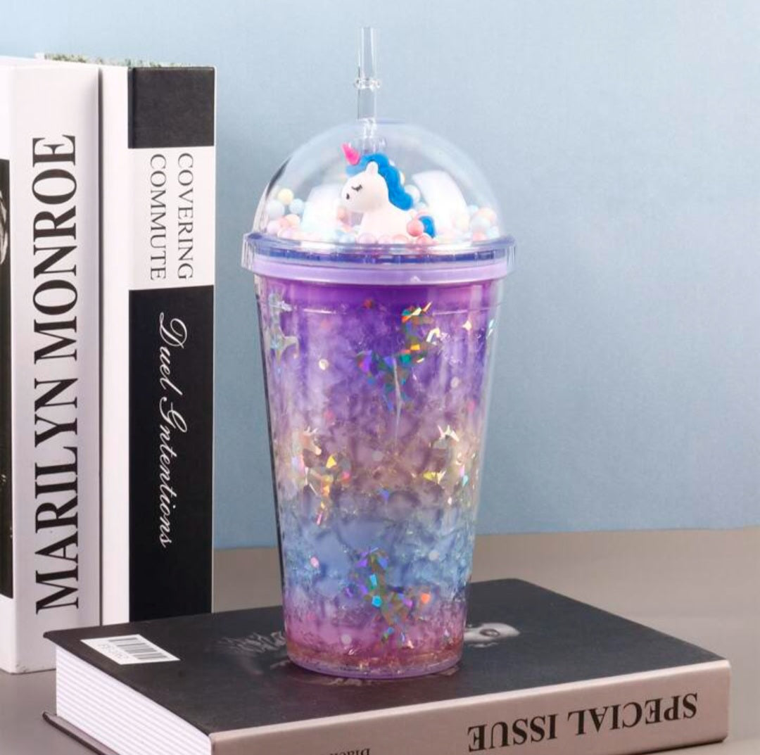 Vaso led confeti unicornio 🦄