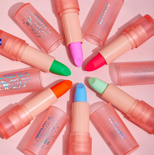 Caja de 12 labiales en barra Neon ULTRAMO