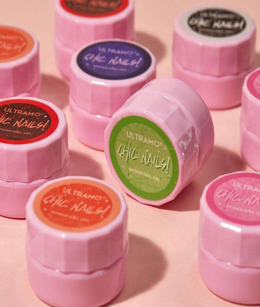 GEL DE COLOR PARA UNAS CON GLITTER ULTRAMO
