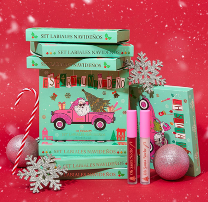 Set lipgloss 6pzs edicion navidad ULTRAMO