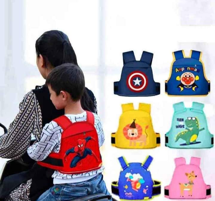 Chaleco Infantil Sujetador Para Moto Personajes Variados