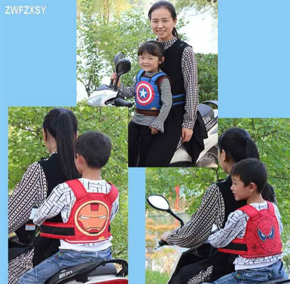 Chaleco Infantil Sujetador Para Moto Personajes Variados