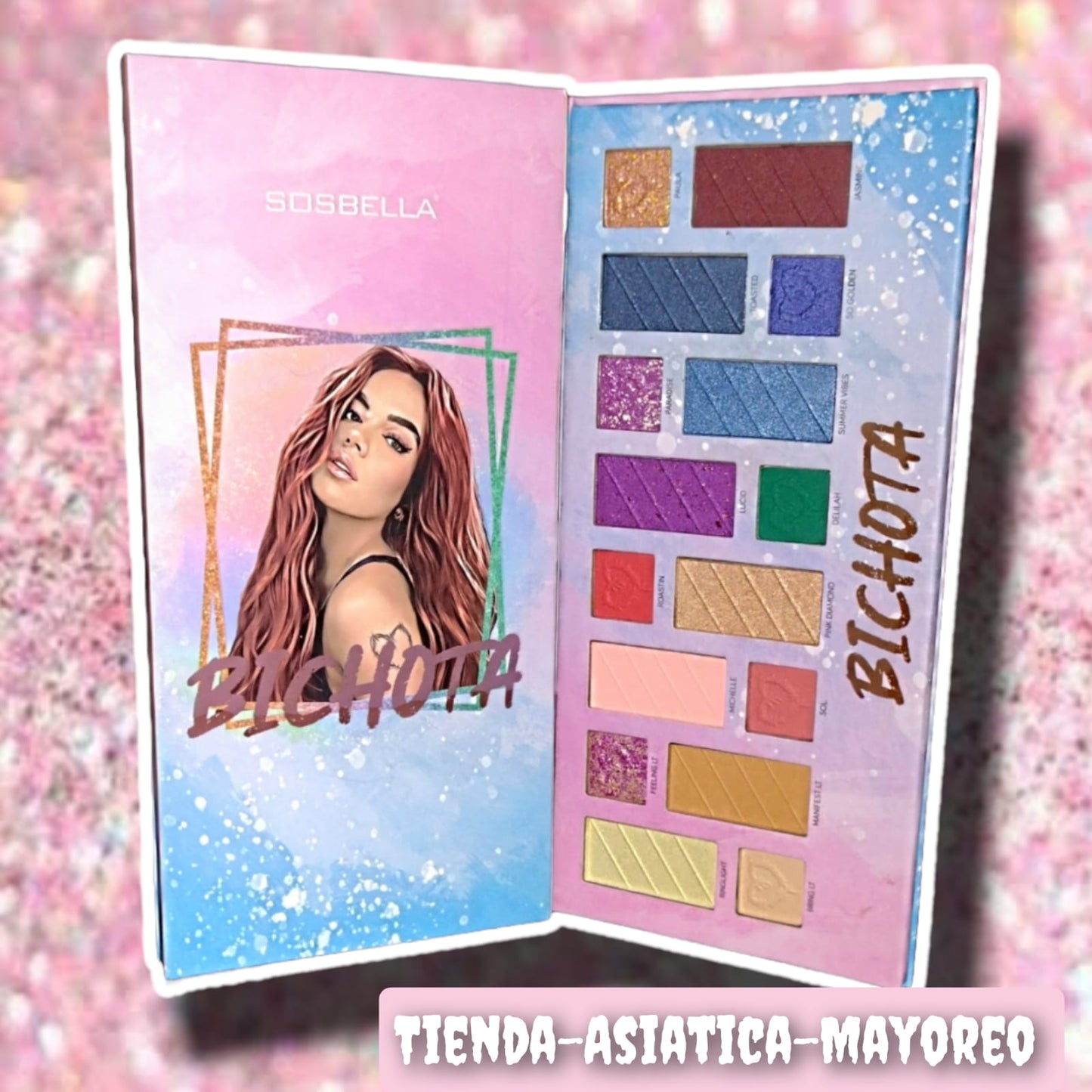 Paleta de sombras Karol g. La Bichota