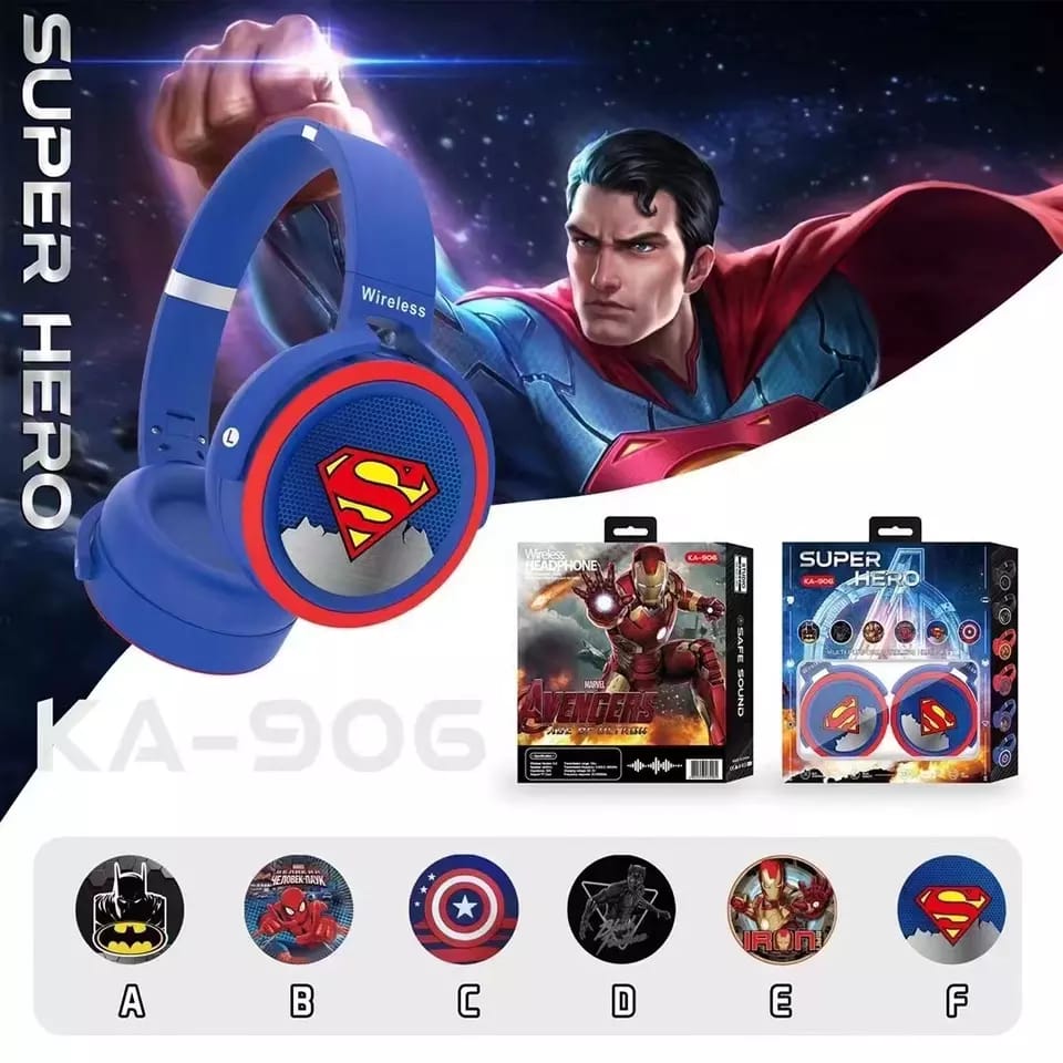 Audifonos Bluetooth Super Heroes Variado