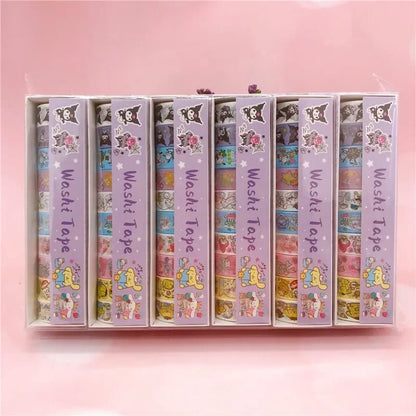 Set de 10 Diurex Sanrio Personajes Washi Tape