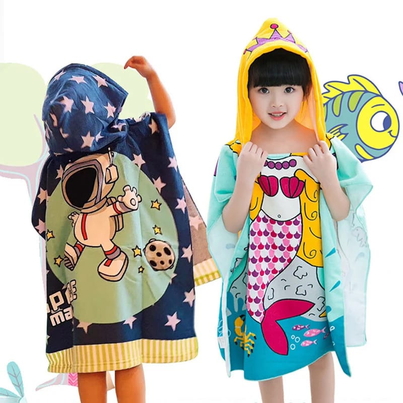 Toalla Tipo Poncho Infantil Variada