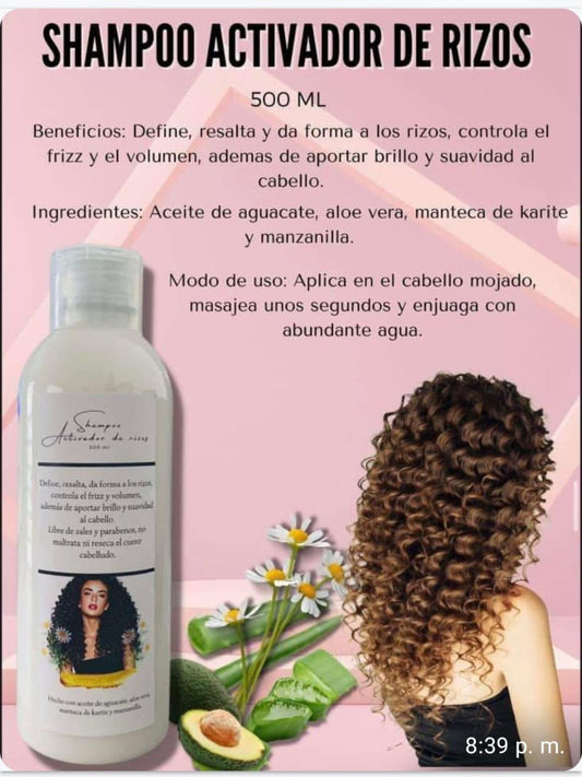 Shampoo activador de rizos DVITA