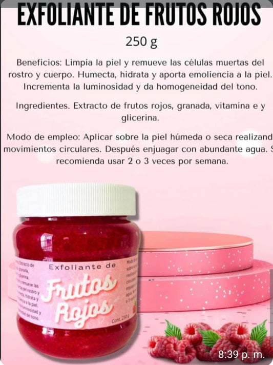 Exfoliante frutos rojos DVITA