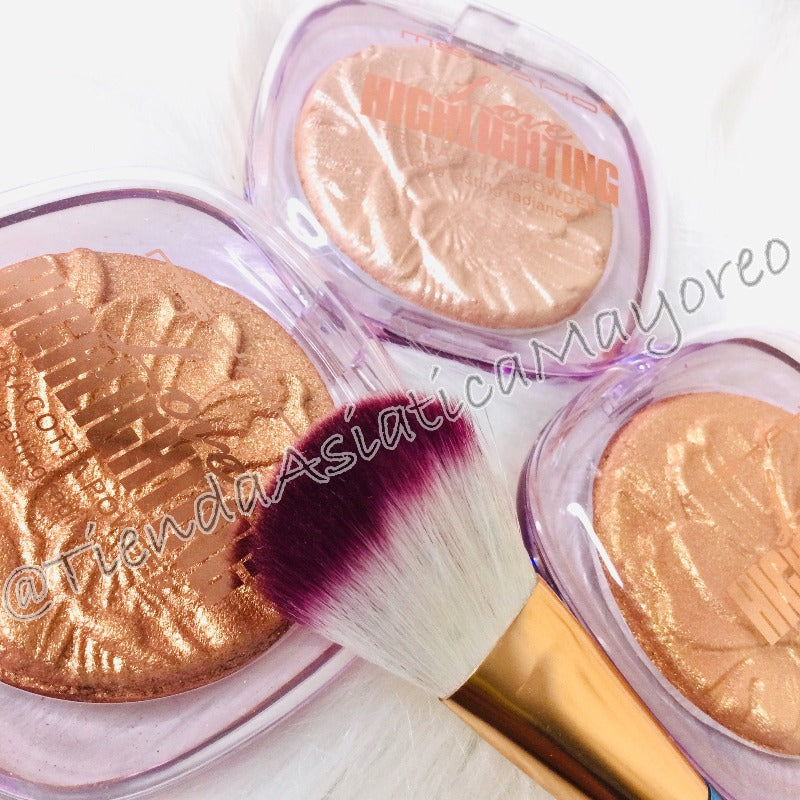 Iluminador y bronceador horneado en forma de flor LOVE HIGHLIGHTING Variado