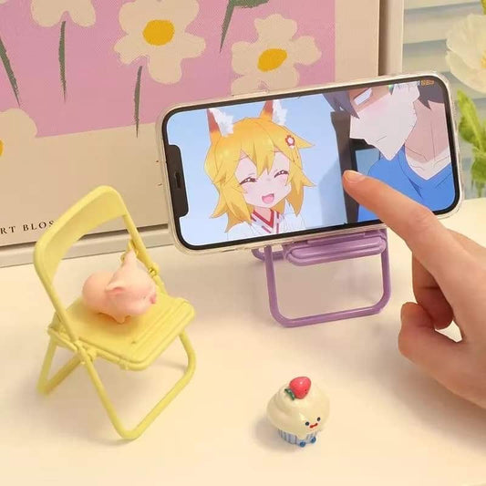 Mini silla Kawaii para celular variado