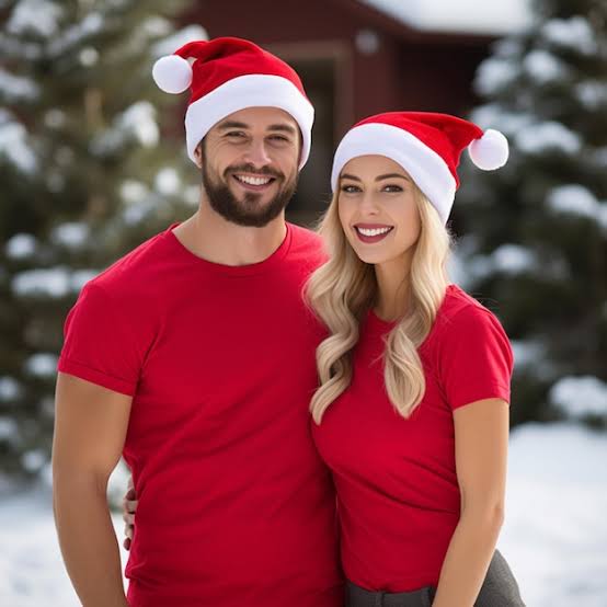 Gorro rojo navideño