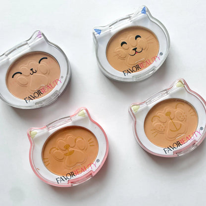 Polvo compacto gatito favor beauty