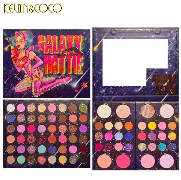 Libro de Sombras 80 Tonos Chica Pink  Galaxy Hottie Kevin & coco