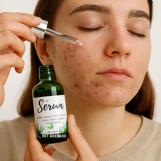 Serum facial eliminador de impurezas y acne con aloe vera y algas marinas DVITA