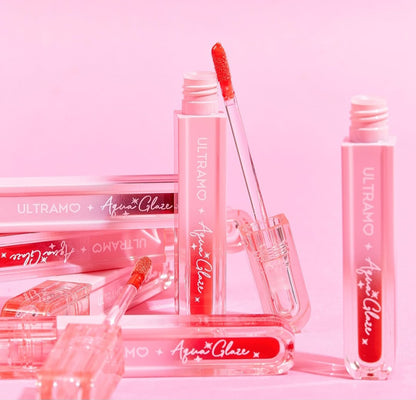Caja de 12 piezas de brillo labial Aqua Glaze ULTRAMO