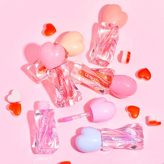 Caja de 12 aceite labial magico heart ULTRAMO