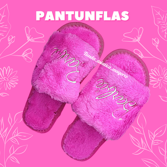 Pantufla Peluche con Sujetador Variado