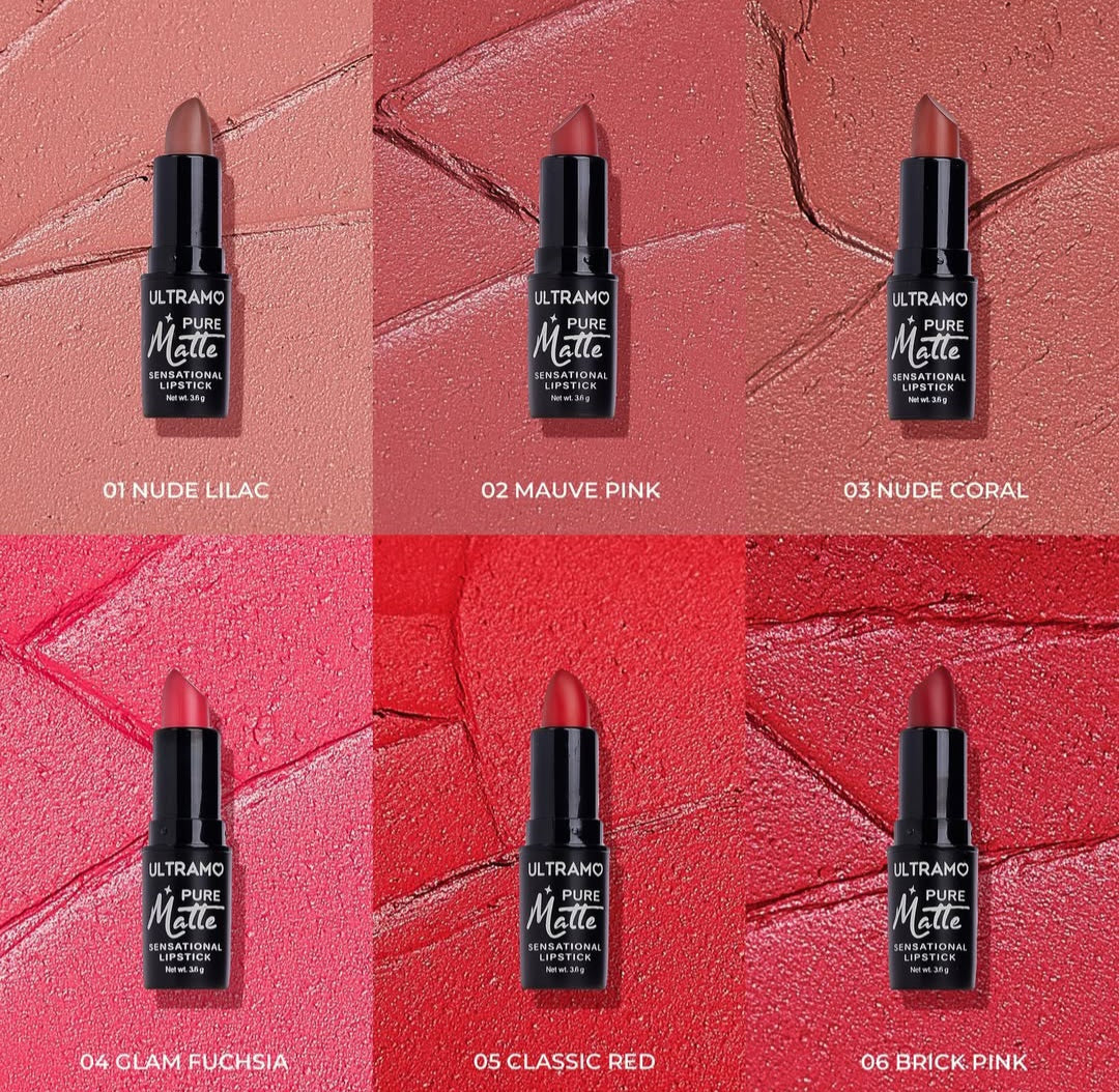 Caja de 24 labiales en barra Matte ULTRAMO