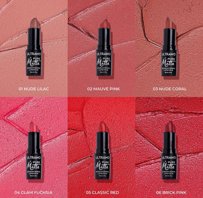 Caja de 24 labiales en barra Matte ULTRAMO