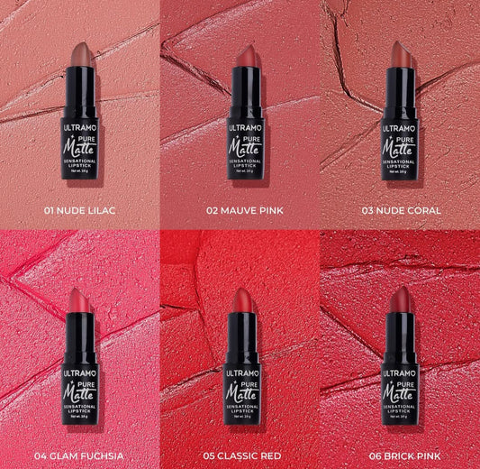 Caja de 24 labiales en barra Matte ULTRAMO