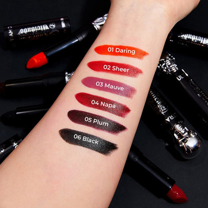 Caja con 24 labiales en barra calavera ULTRAMO