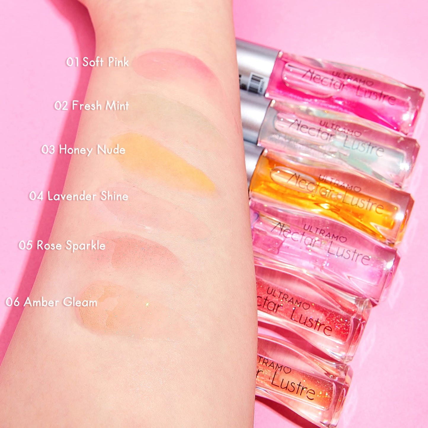 Caja de 24 aceite labial humectante Néctar Lustre ULTRAMO