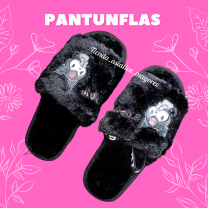 Pantufla Peluche con Sujetador Variado