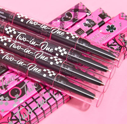 Caja de 12 labiales con delineador two in one ULTRAMO