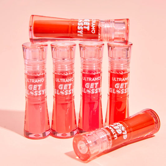 Caja de 12 piezas de labial liquido Get Glossy ULTRAMO